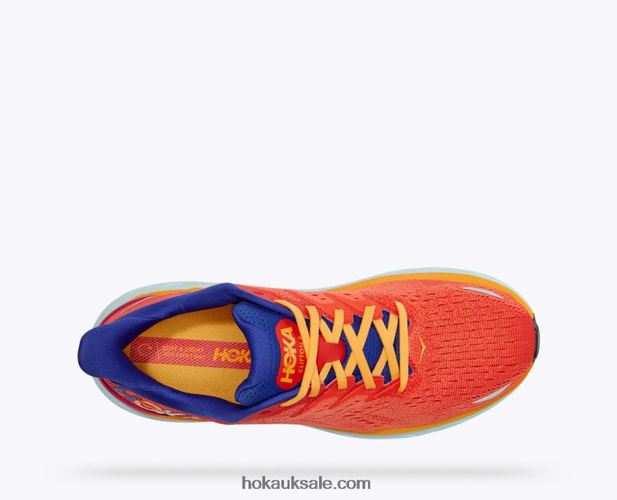 XHPD4N581 Clifton 8 Men Fiesta/Bluing Hoka
