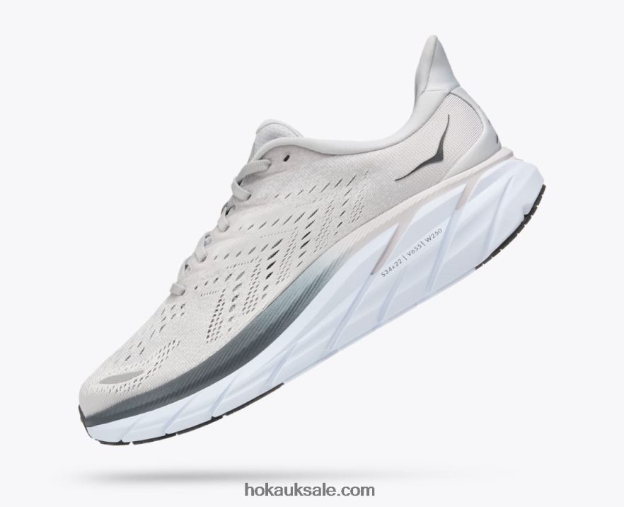 XHPD4N582 Clifton 8 Men Lunar Rock/Nimbus Cloud Hoka