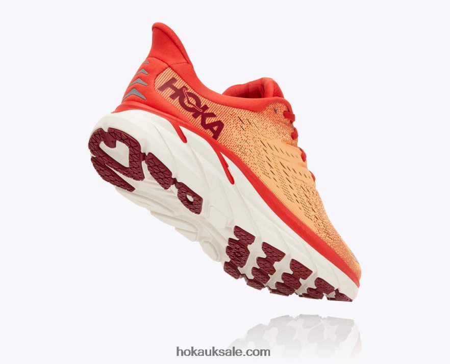 XHPD4N583 Clifton 8 Men Fiesta/Blazing Orange Hoka