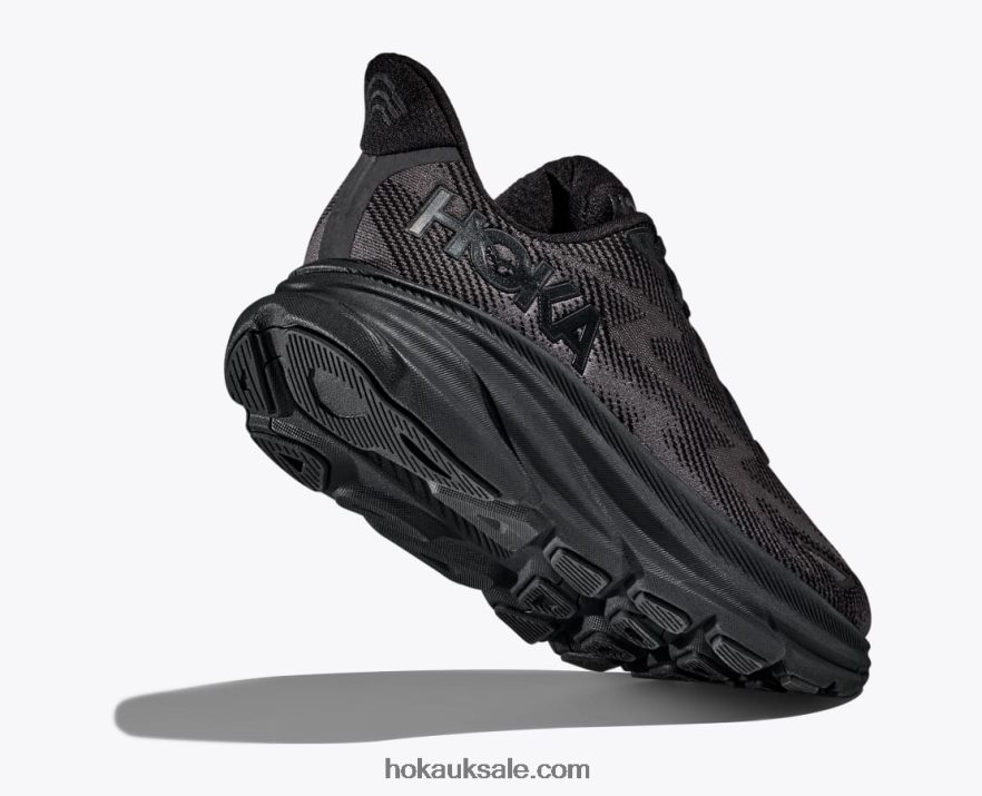 XHPD4N587 Clifton 9 Men Black Hoka