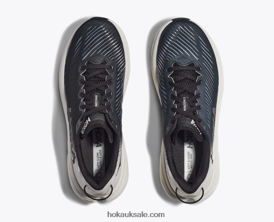 XHPD4N593 Rincon 3 Men Black/White Hoka