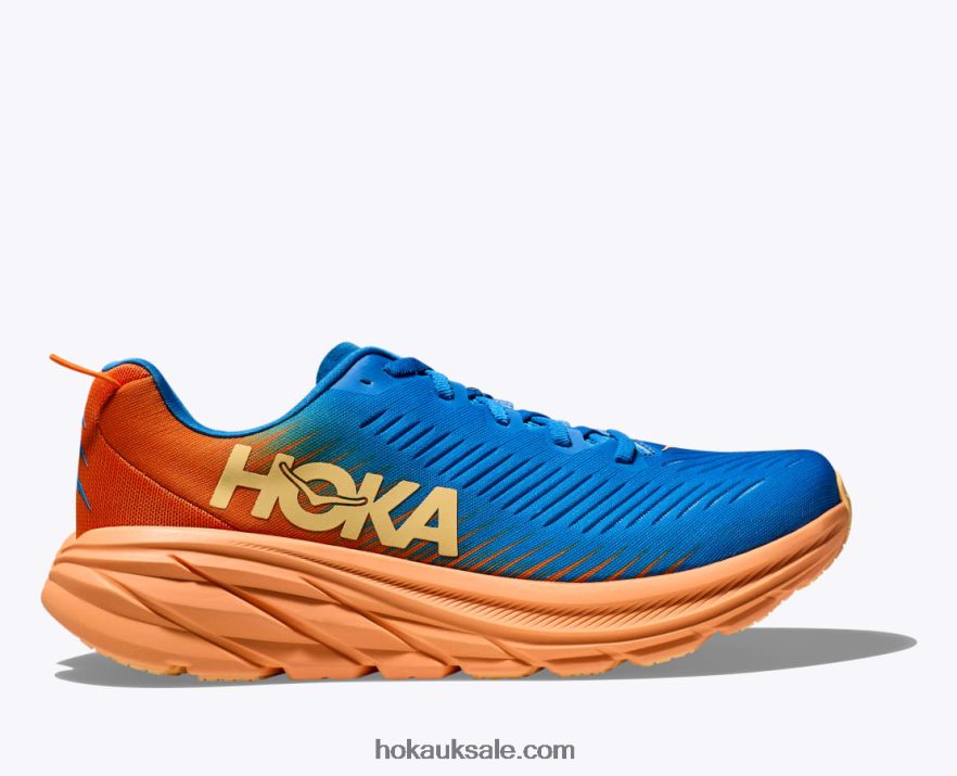 XHPD4N594 Rincon 3 Men Coastal Sky/Vibrant Orange Hoka