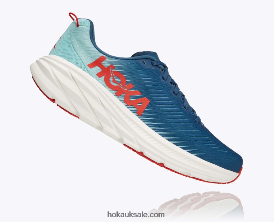 XHPD4N602 Rincon 3 Men Real Teal/Eggshell Blue Hoka