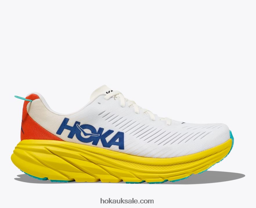 XHPD4N603 Rincon 3 Men Real Teal/Eggshell Blue Hoka