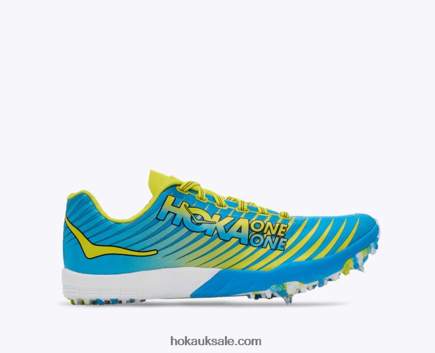 XHPD4N628 EVO XC Spike Men Cyan/Citrus Hoka