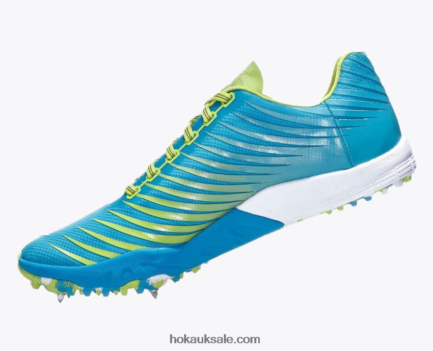 XHPD4N628 EVO XC Spike Men Cyan/Citrus Hoka