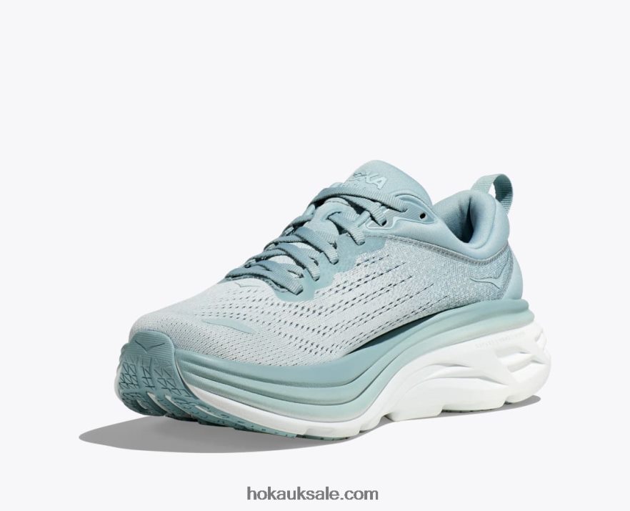 XHPD4N689 Bondi 8 Men Sharkskin/Harbor Mist Hoka