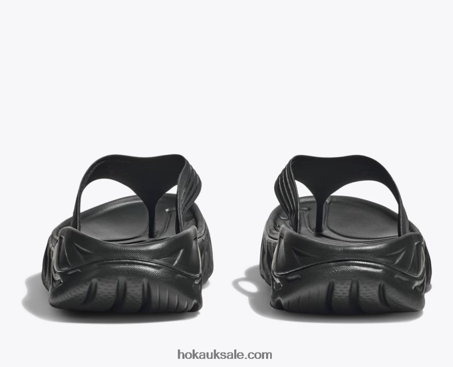 XHPD4N562 ORA Recovery Flip Men Black/Dark Gull Gray Hoka