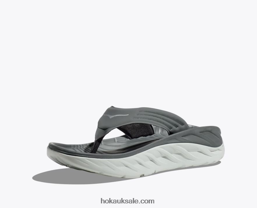 XHPD4N563 ORA Recovery Flip Men Balsam Green/Mercury Hoka