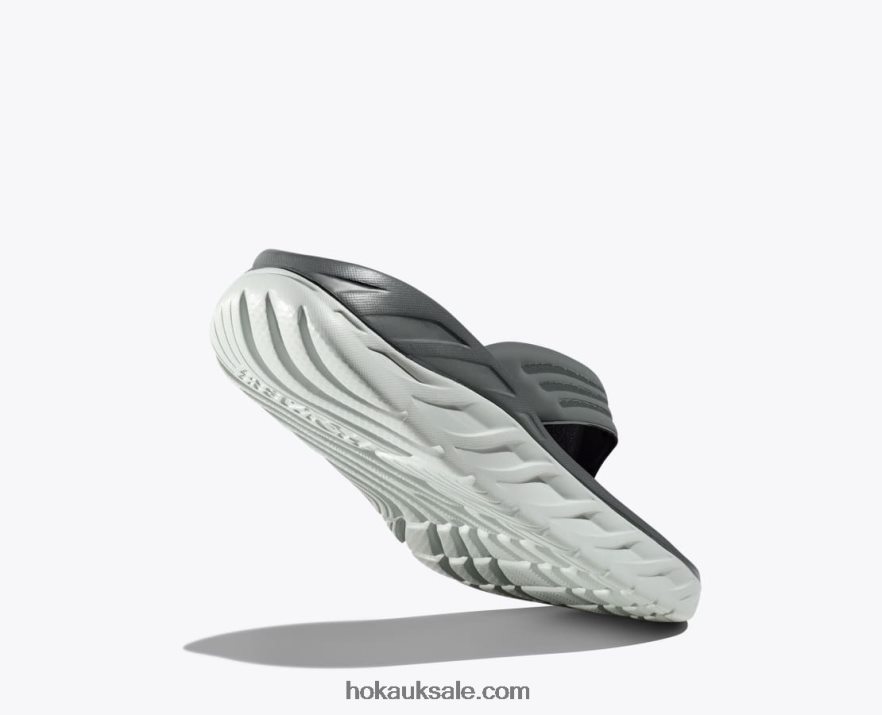 XHPD4N563 ORA Recovery Flip Men Balsam Green/Mercury Hoka