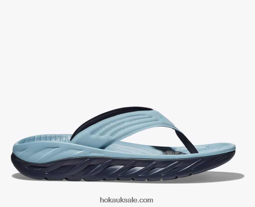 XHPD4N564 ORA Recovery Flip Men Stone Blue/Outer Space Hoka