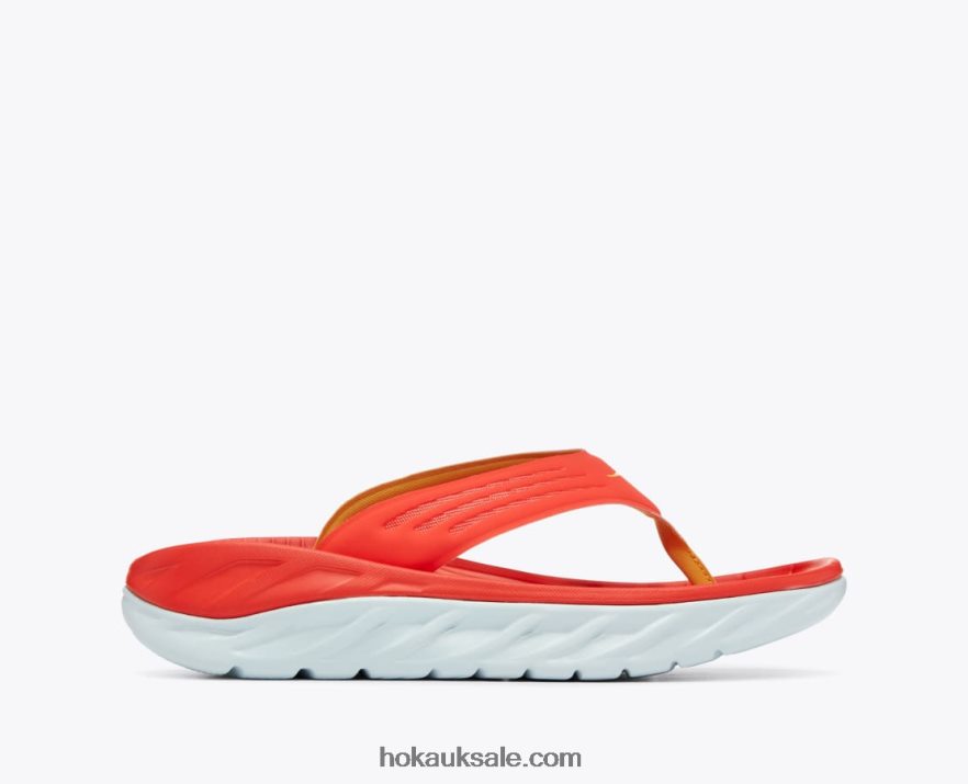 XHPD4N565 ORA Recovery Flip Men Fiesta/Amber Yellow Hoka