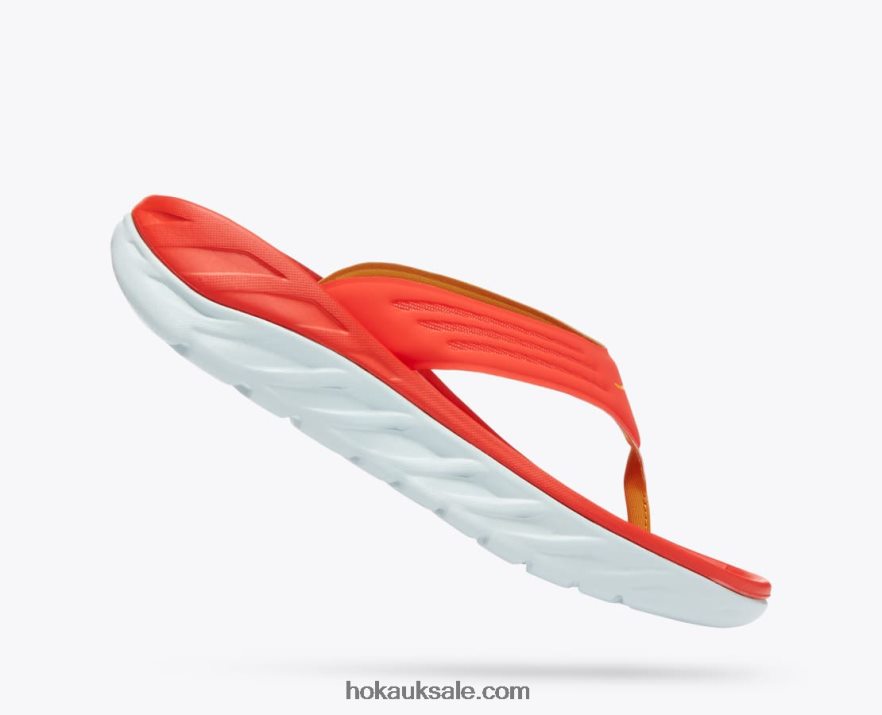 XHPD4N565 ORA Recovery Flip Men Fiesta/Amber Yellow Hoka