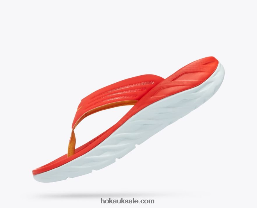 XHPD4N565 ORA Recovery Flip Men Fiesta/Amber Yellow Hoka