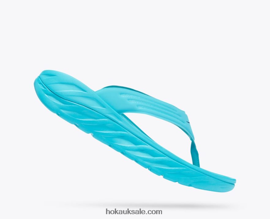 XHPD4N566 ORA Recovery Flip Men Scuba Blue/Bellwether Blue Hoka
