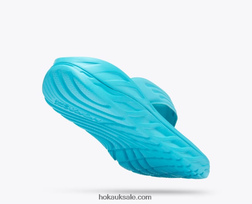 XHPD4N566 ORA Recovery Flip Men Scuba Blue/Bellwether Blue Hoka