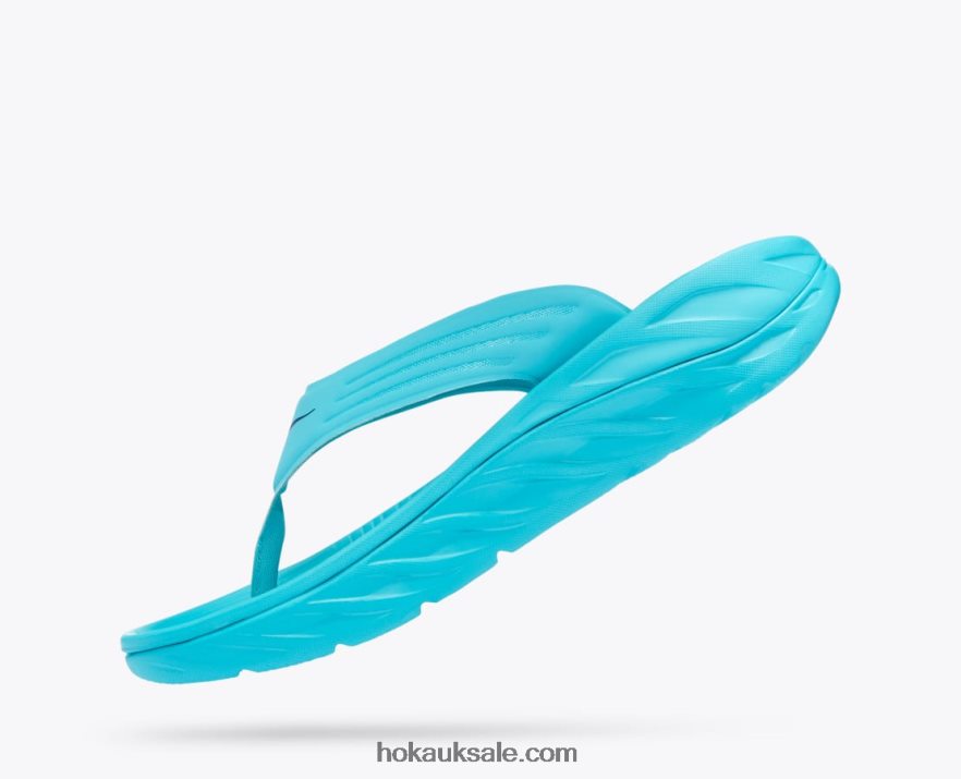 XHPD4N566 ORA Recovery Flip Men Scuba Blue/Bellwether Blue Hoka