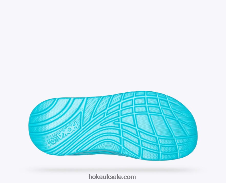 XHPD4N566 ORA Recovery Flip Men Scuba Blue/Bellwether Blue Hoka