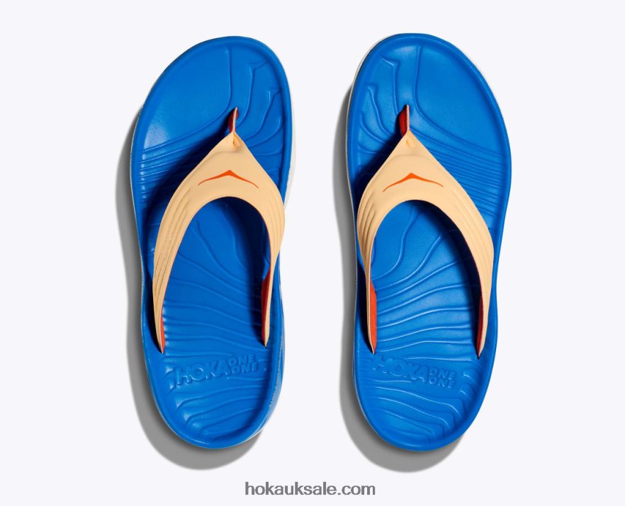 XHPD4N567 ORA Recovery Flip Men Black/Dark Gull Gray Hoka