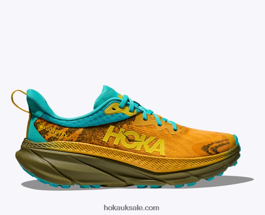 XHPD4N482 Challenger 7 GTX Men Golden Yellow/Avocado Hoka