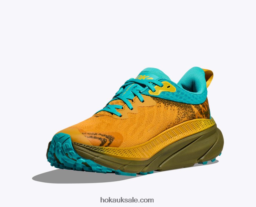 XHPD4N482 Challenger 7 GTX Men Golden Yellow/Avocado Hoka