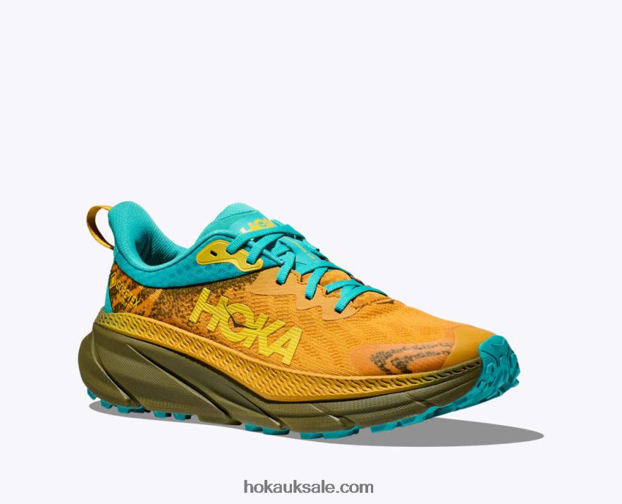 XHPD4N482 Challenger 7 GTX Men Golden Yellow/Avocado Hoka