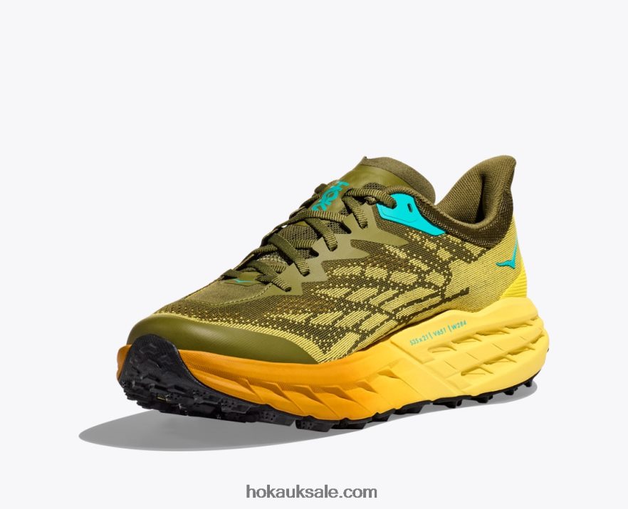 XHPD4N490 Speedgoat 5 Men Avocado/Passion Fruit Hoka