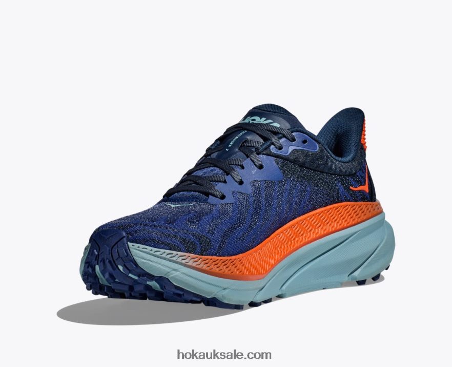XHPD4N494 Challenger 7 Men Bellwether Blue/Stone Blue Hoka