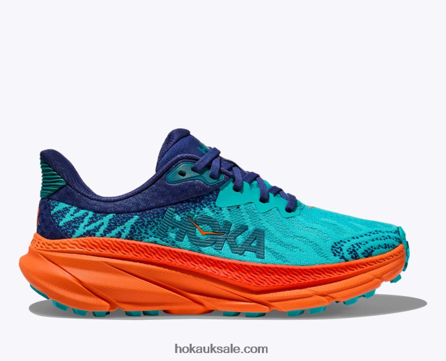 XHPD4N495 Challenger 7 Men Ceramic/Vibrant Orange Hoka