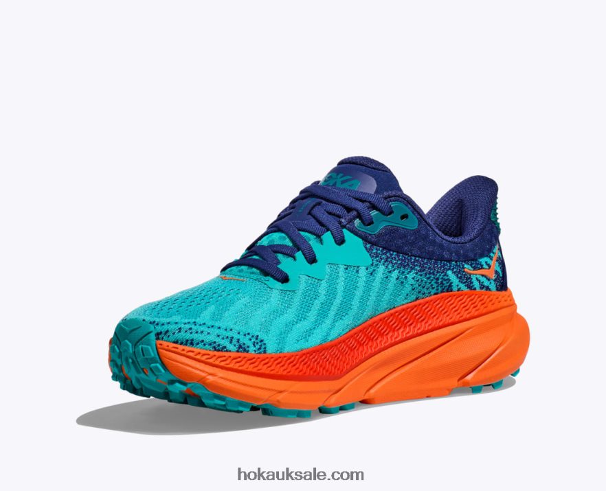 XHPD4N495 Challenger 7 Men Ceramic/Vibrant Orange Hoka
