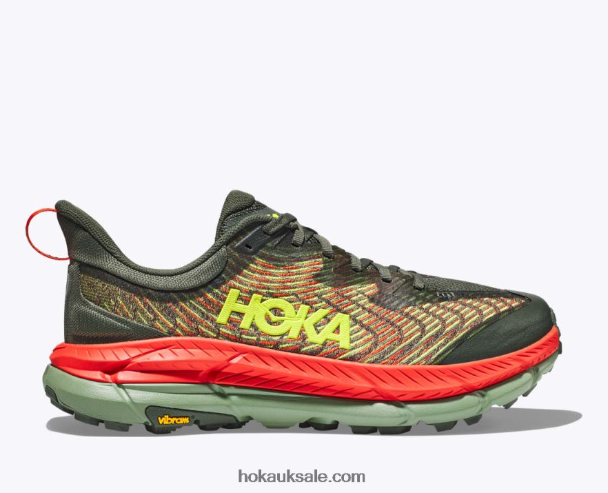 XHPD4N498 Mafate Speed 4 Men Thyme/Fiesta Hoka