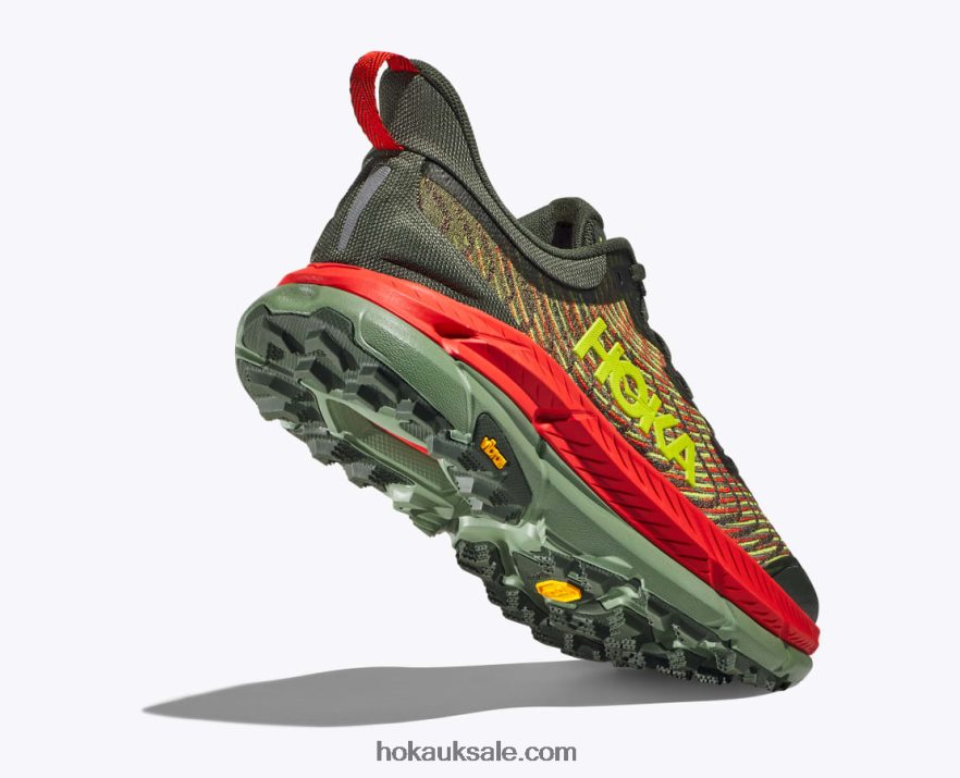 XHPD4N498 Mafate Speed 4 Men Thyme/Fiesta Hoka