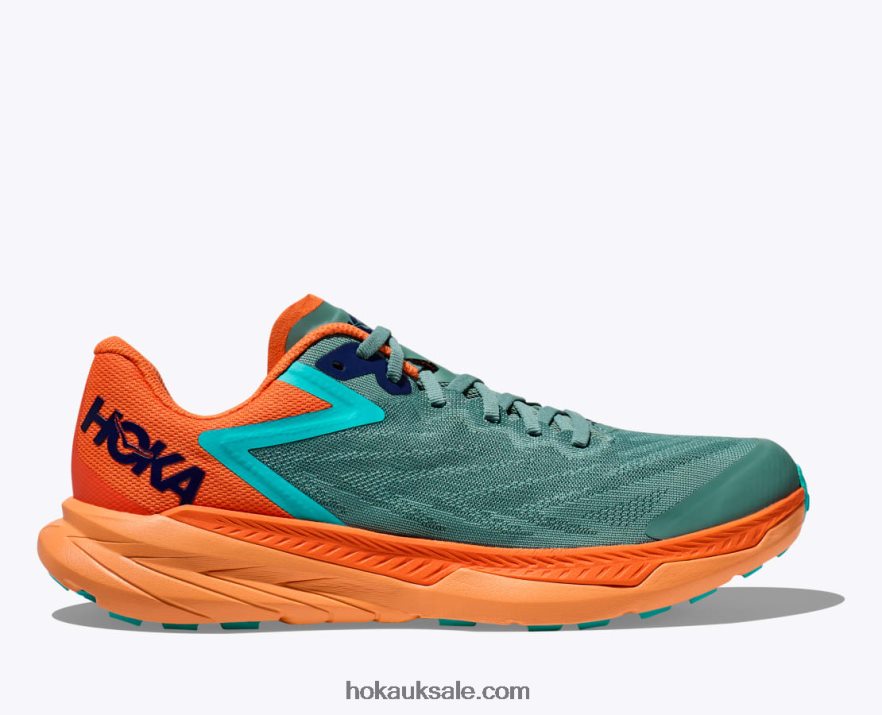 XHPD4N509 Zinal Men Trellis/Vibrant Orange Hoka