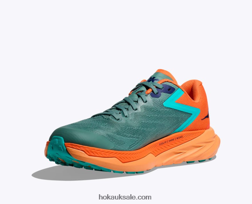 XHPD4N509 Zinal Men Trellis/Vibrant Orange Hoka