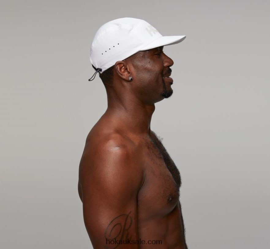 XHPD4N396 Performance Hat Women White/Cool Grey Hoka