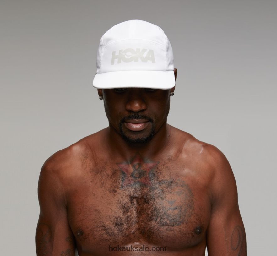 XHPD4N396 Performance Hat Women White/Cool Grey Hoka