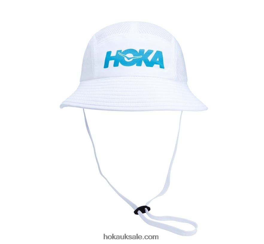 XHPD4N399 Adventure Hat Women White/Diva Blue Hoka