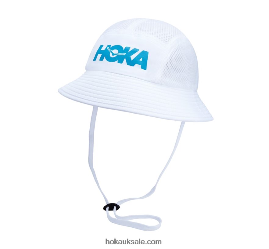 XHPD4N399 Adventure Hat Women White/Diva Blue Hoka
