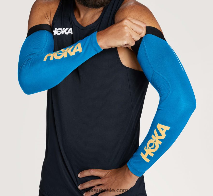 XHPD4N405 Flight Arm Sleeves Women Diva Blue Hoka