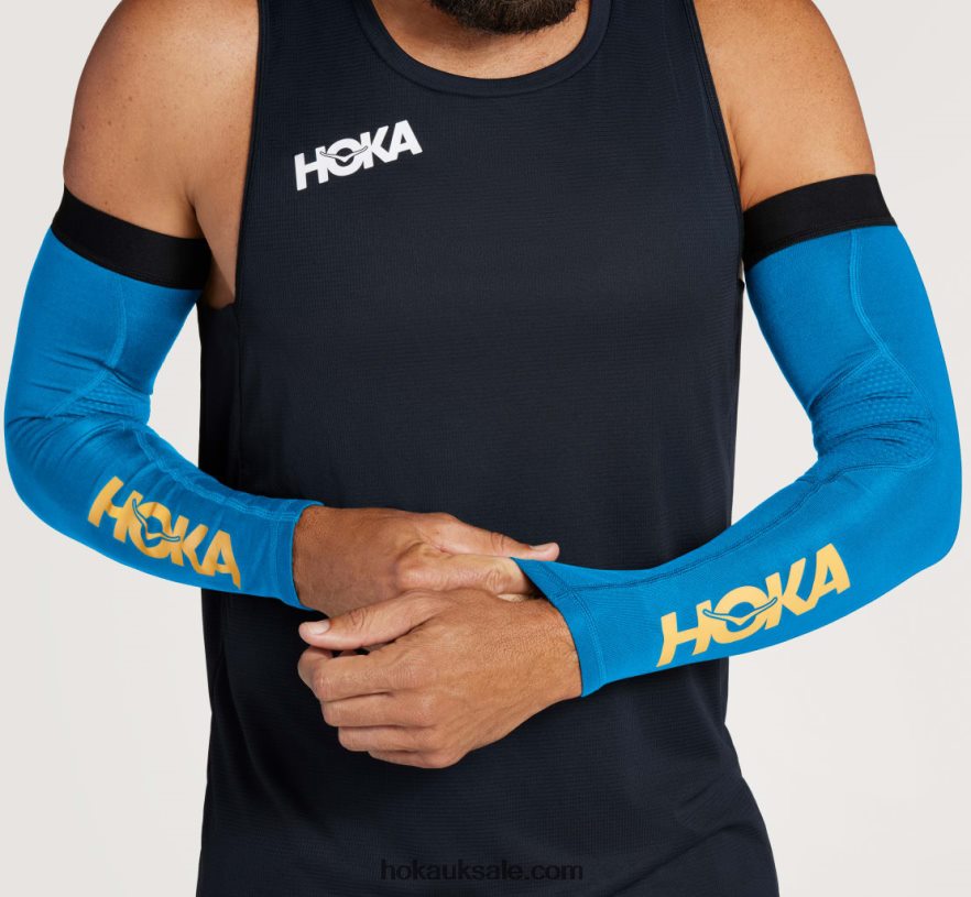 XHPD4N405 Flight Arm Sleeves Women Diva Blue Hoka
