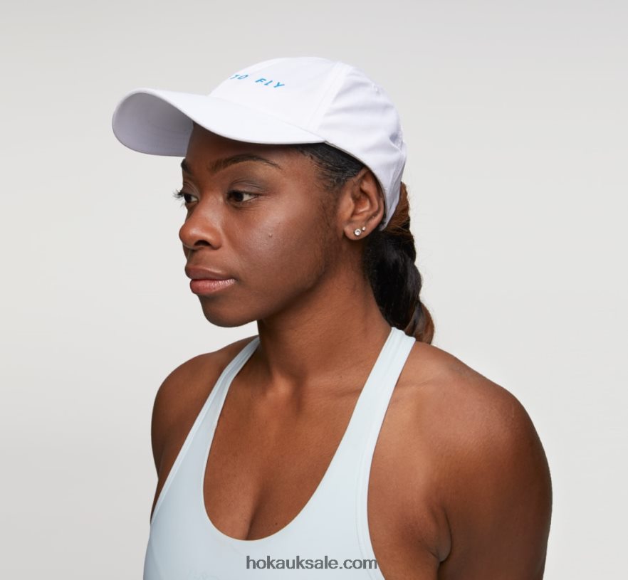 XHPD4N407 All-Day Hat Women White/Diva Blue Hoka