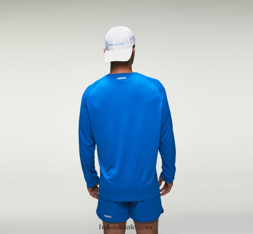 XHPD4N407 All-Day Hat Women White/Diva Blue Hoka