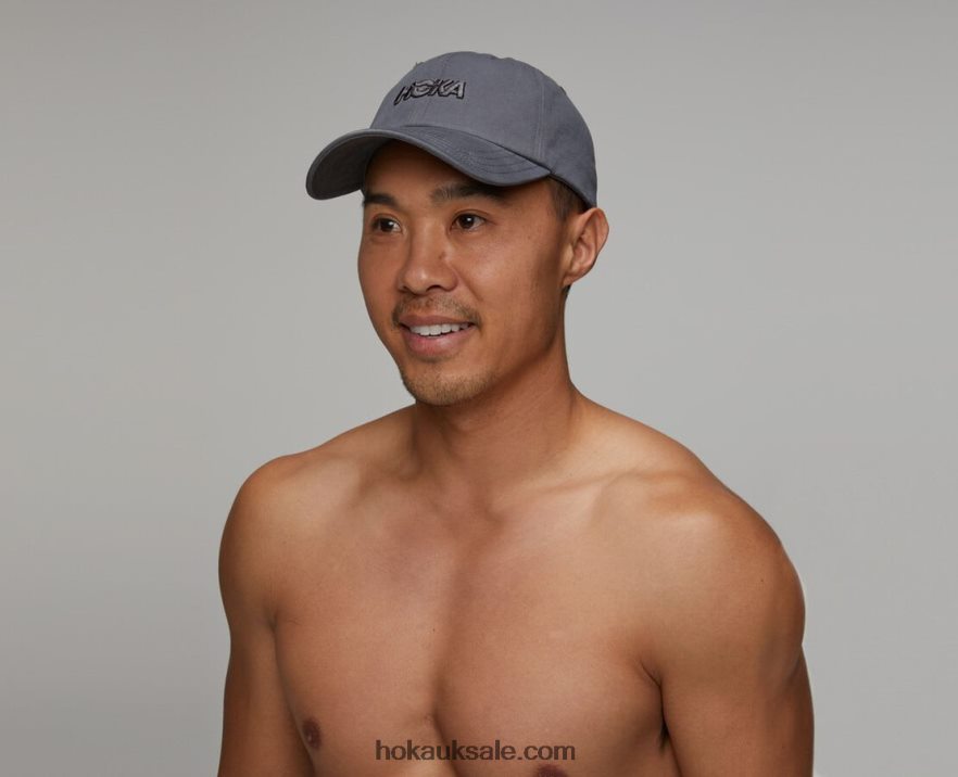XHPD4N408 Casual Hat Women Dark Grey Hoka