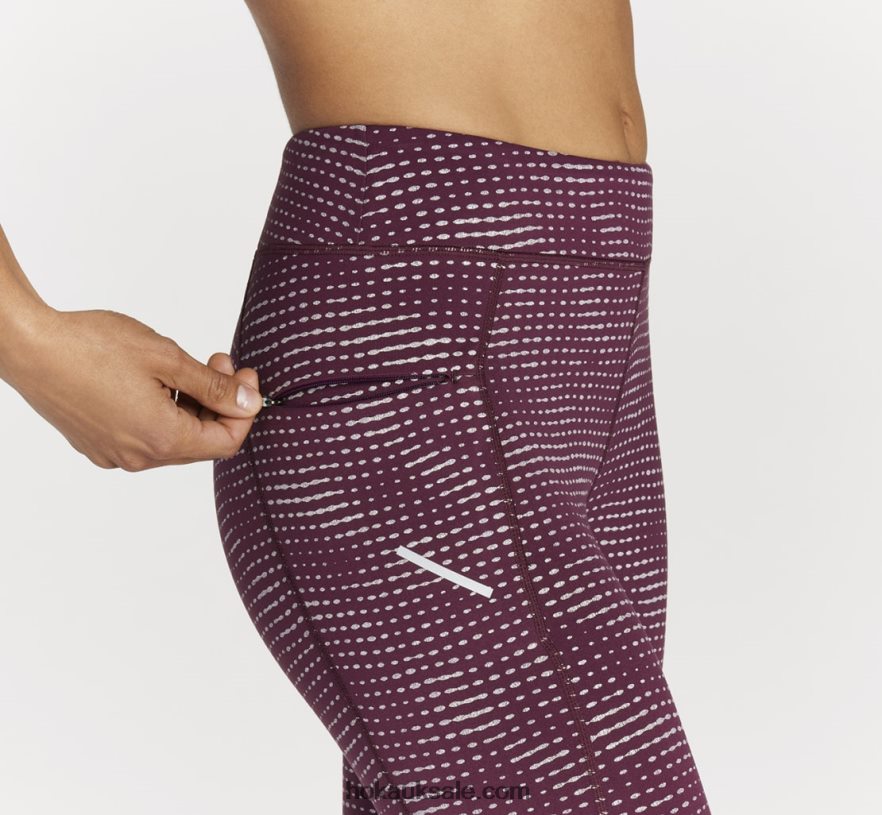 XHPD4N357 Performance Tight Women Grape Wine Hoka