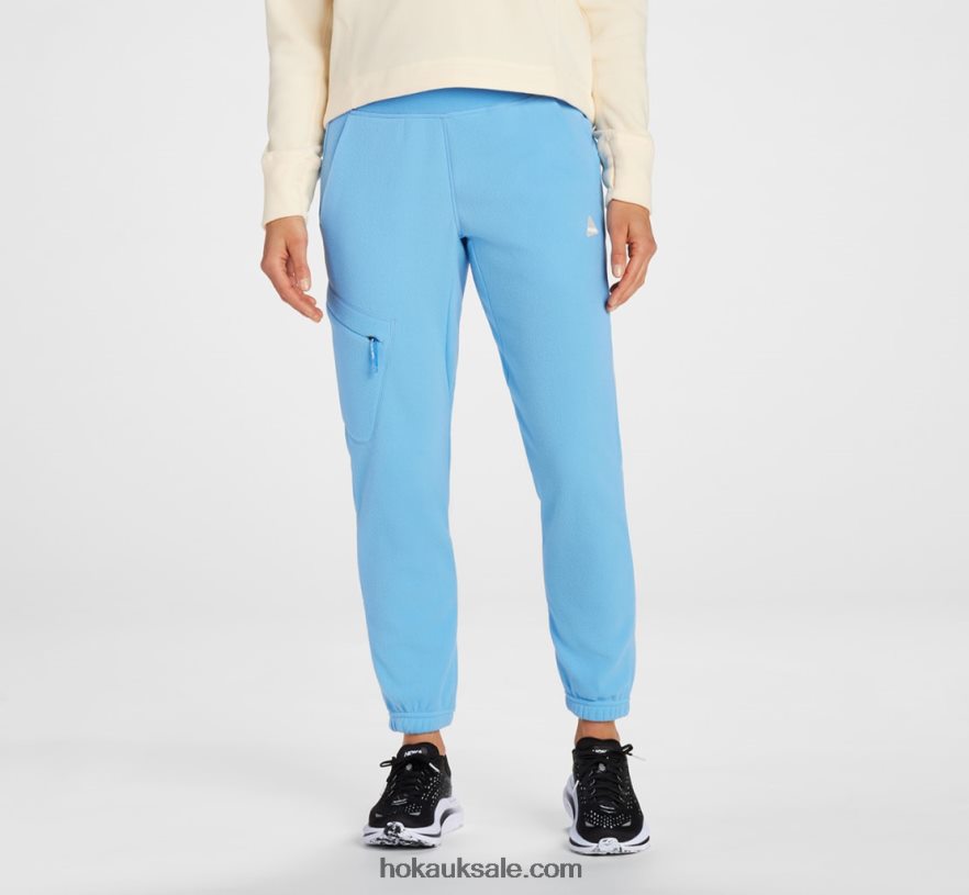 XHPD4N370 Fleece Jogger Women Raisin Hoka