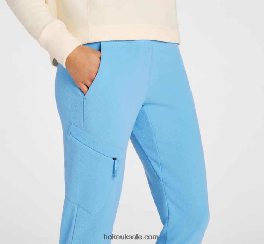 XHPD4N370 Fleece Jogger Women Raisin Hoka