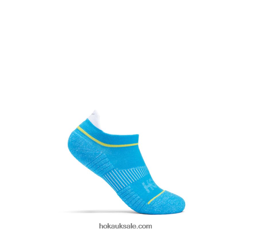 XHPD4N379 No-Show Run Sock Women Diva Blue/Citrus Hoka