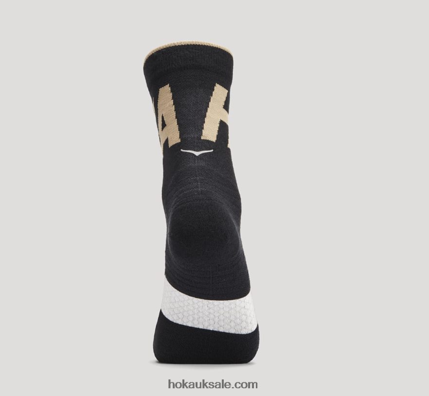 XHPD4N381 Crew Run Sock Women Anthracite/Dune Hoka