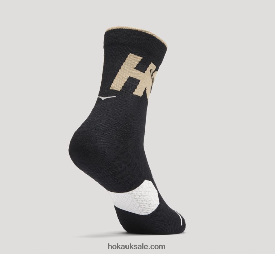 XHPD4N381 Crew Run Sock Women Anthracite/Dune Hoka