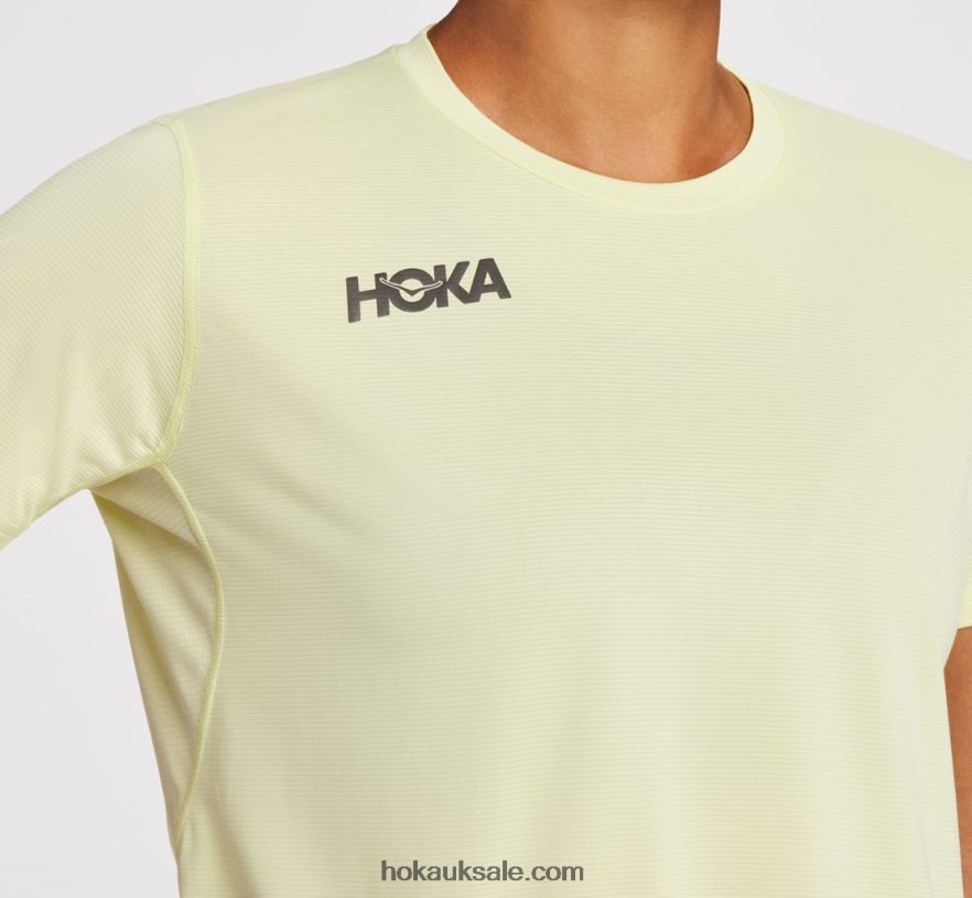 XHPD4N318 Short Sleeve Women Cyclamen Hoka